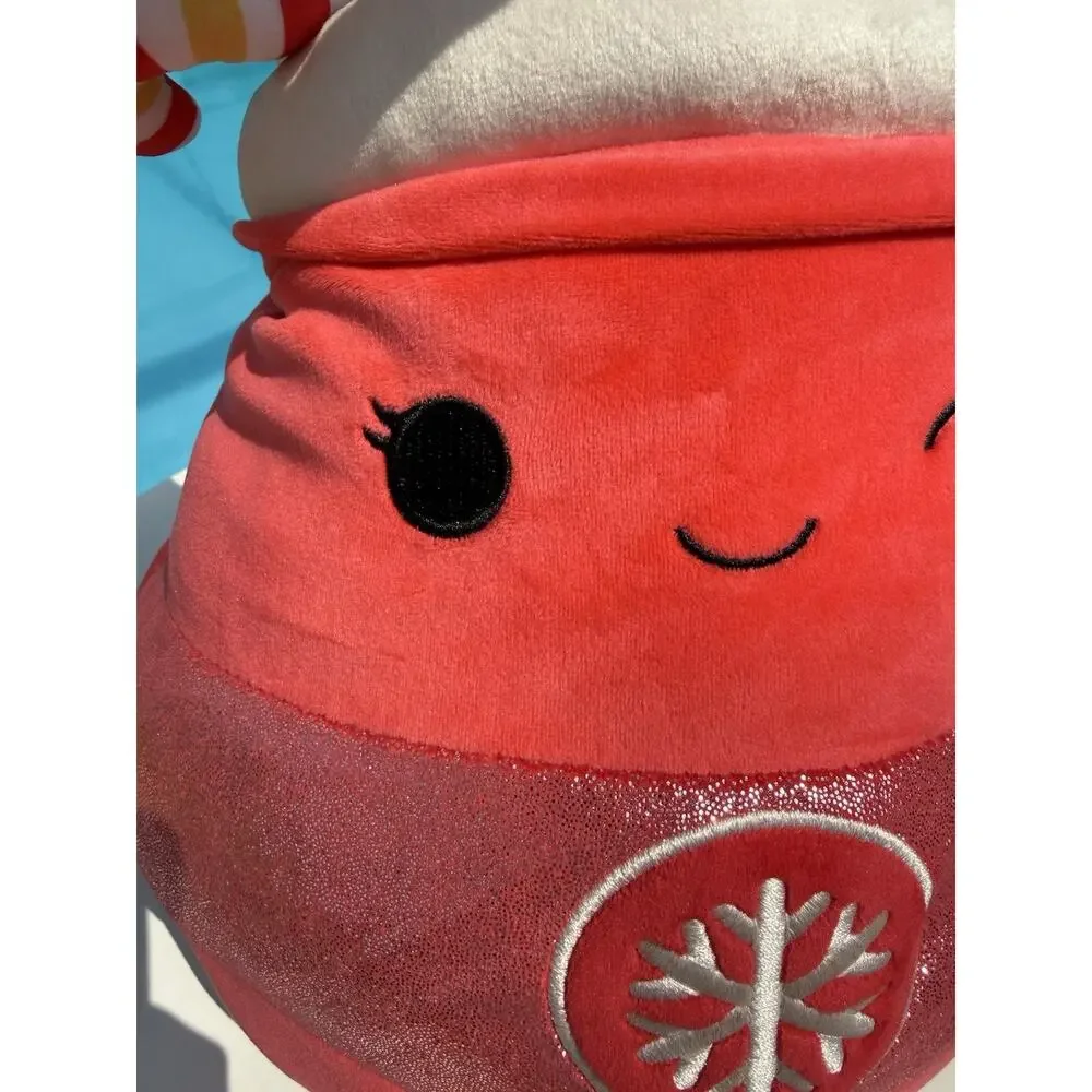 Rare Squishmallow Tinsley Winking Peppermint Latte 12